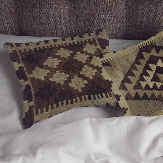 Kilim -Handwoven- Mongoose- Cushion -Cover