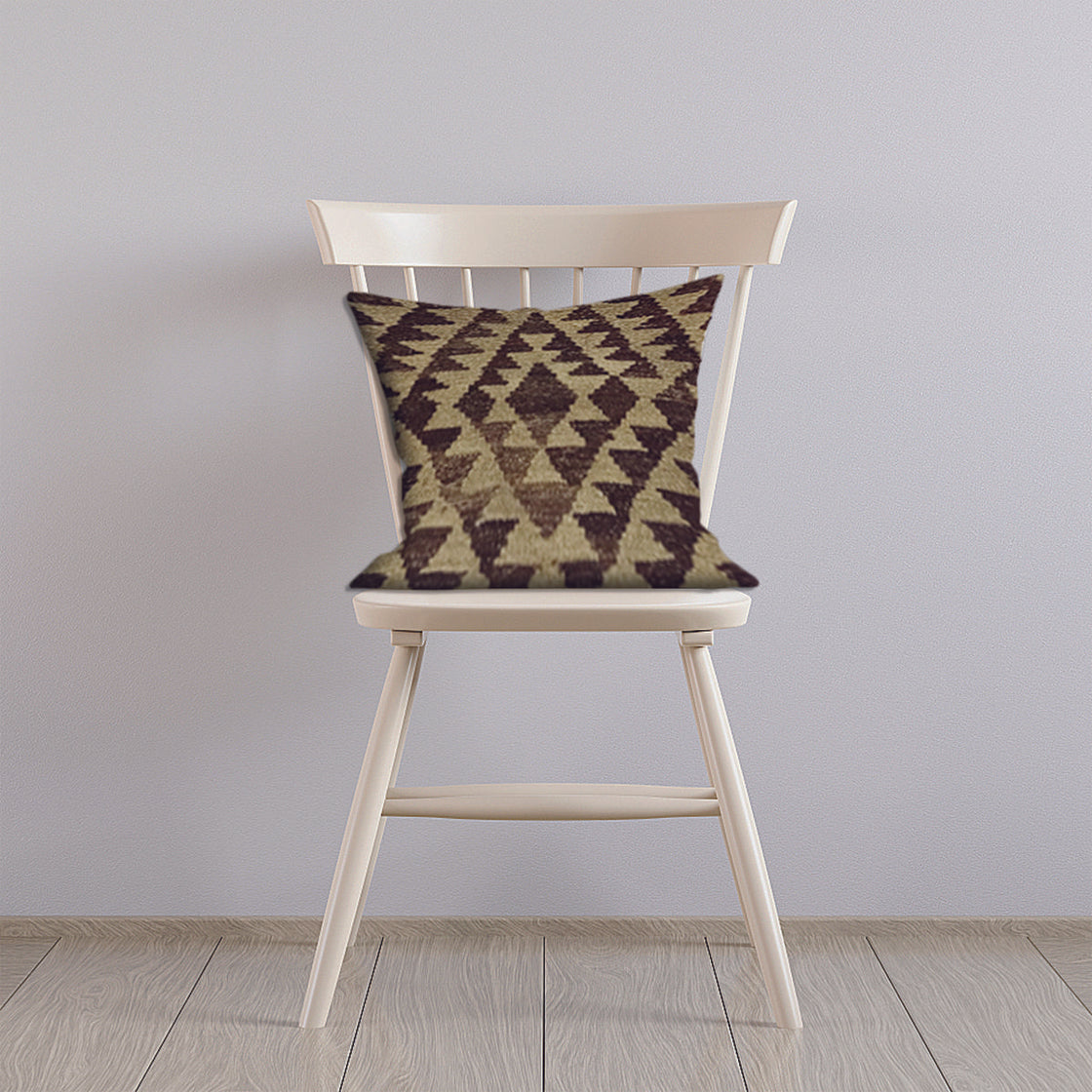 Kilim -Handwoven- Flint- Zorba- Cushion- Cover