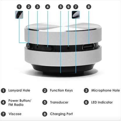 Bone Conduction Portable Bluetooth Speaker