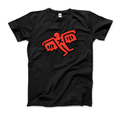 Flying Devil Icon, 1990 Street Art T-Shirt-6