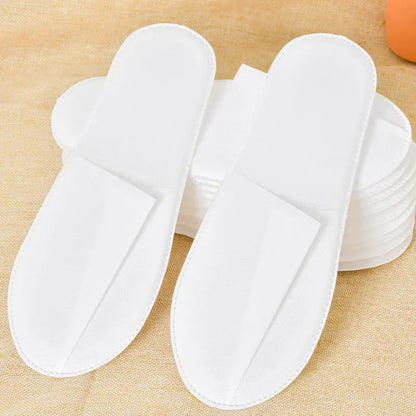 New Spa Slippers 12 Pairs Plush Disposable Indoor Wear