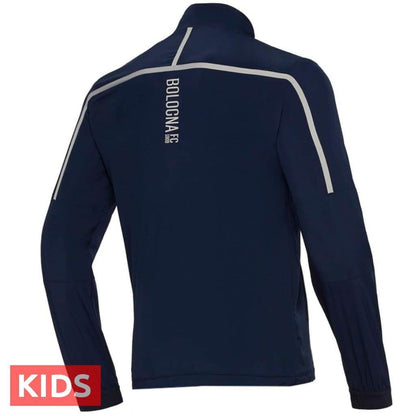 Kids - Bologna FC navy presentation soccer tracksuit 2018/19 - Macron-1
