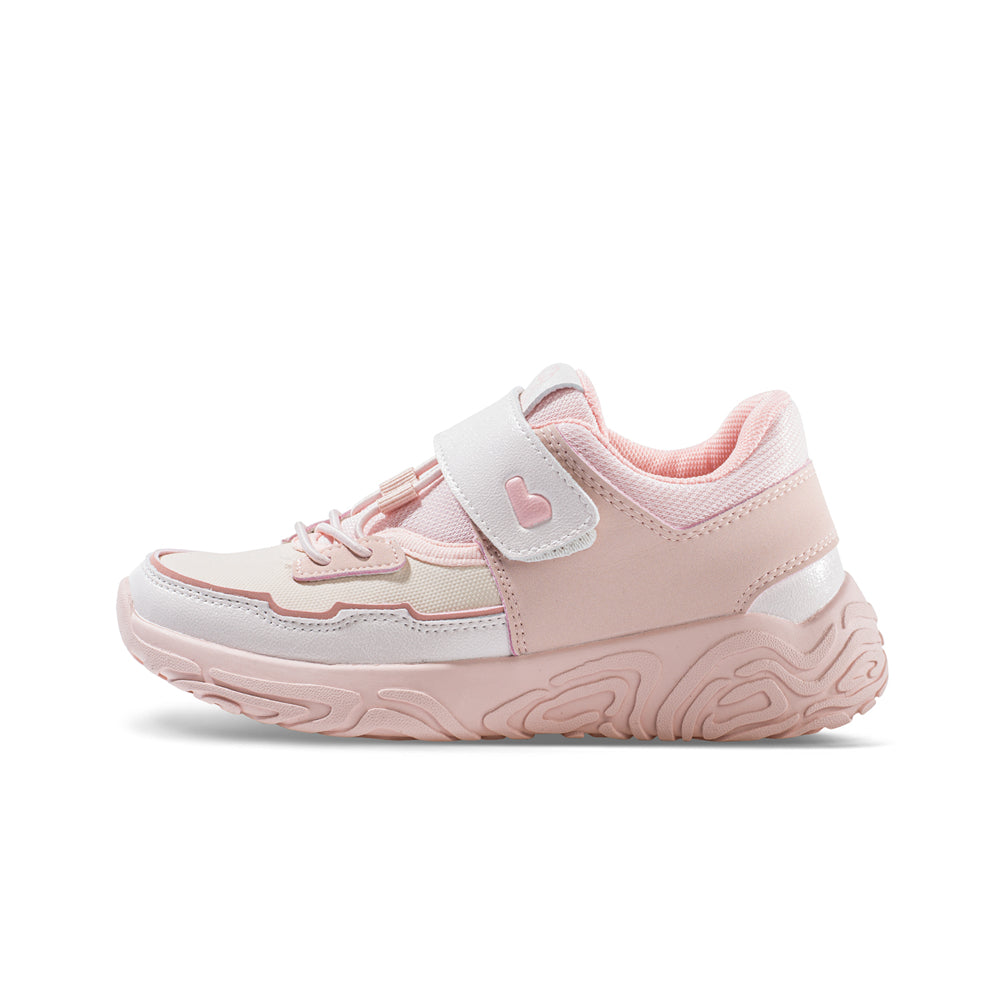 Kids Casual Breathable Lace Velcro Strap Shoes-5