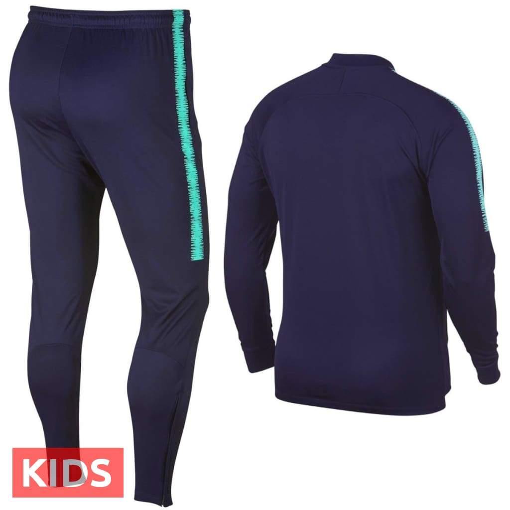 Kids - FC Barcelona purple training presentation Soccer tracksuit 2018/19 - Nike-1