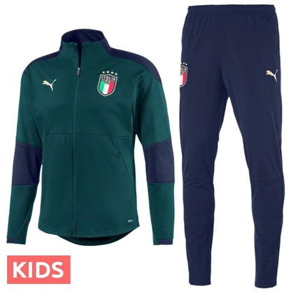 Kids - Italy national team green training Soccer tracksuit 2019 - Puma-0