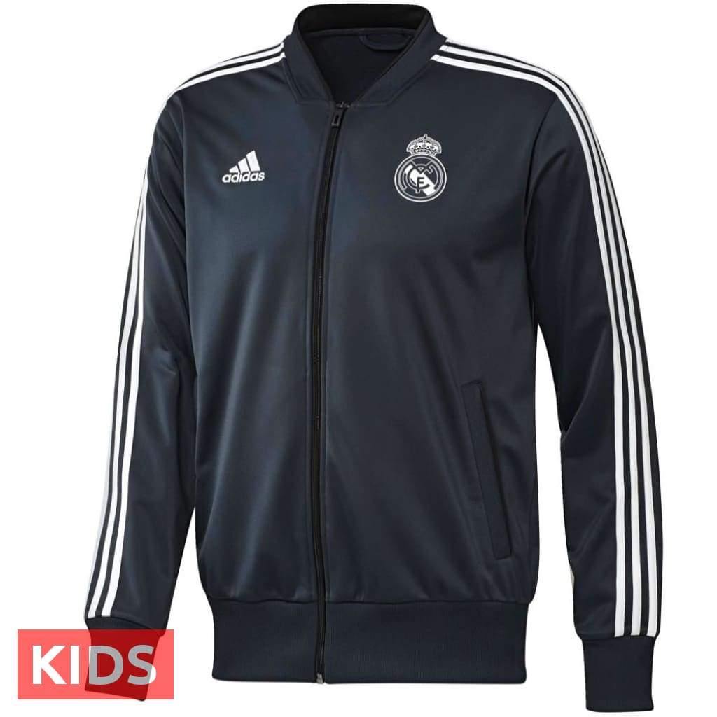 Kids - Real Madrid Training/Presentation Soccer Tracksuit 2018/19 - Adidas-2
