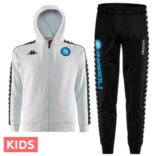 Kids - SSC Napoli UCL hooded presentation soccer tracksuit 2018/19 - Kappa-0