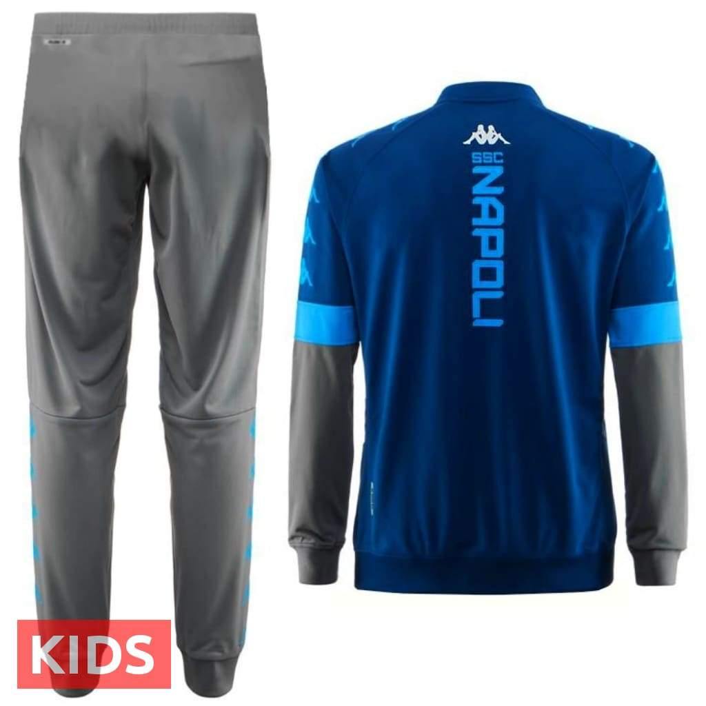 Kids - SSC Napoli UCL presentation soccer tracksuit 2019/20 - Kappa-1