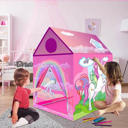 Hrací stan na zbarvení ve více typech-jednorožec-1