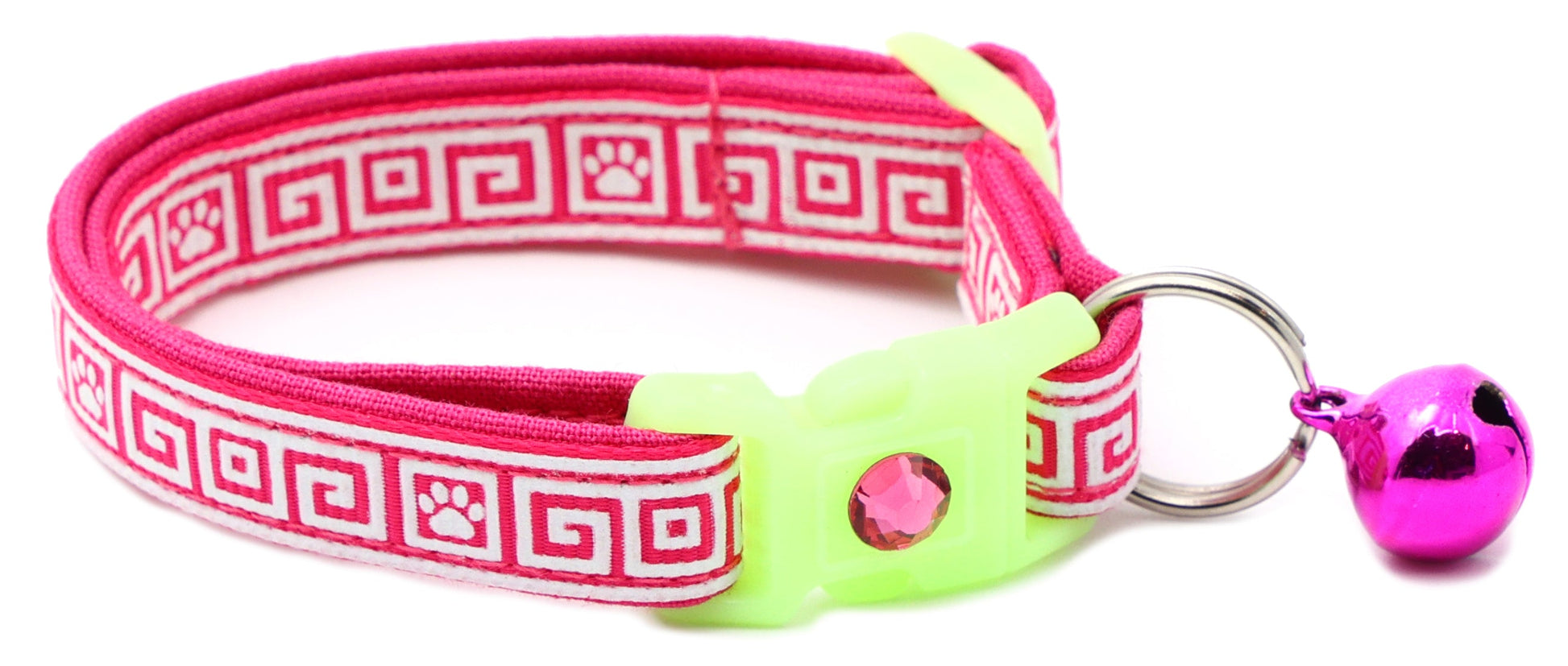 Greek Key Breakaway Cat Collar-41