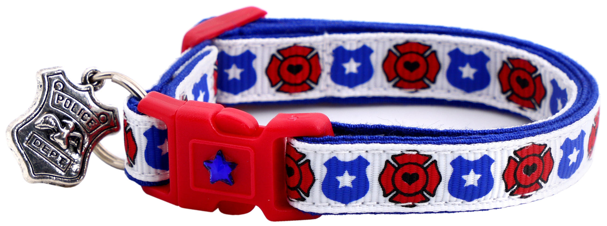 Fire and Police Badges Cat Collar-18