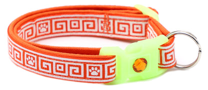 Greek Key Breakaway Cat Collar-57
