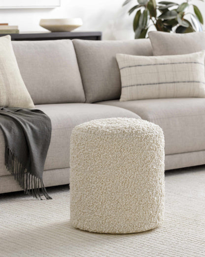 Kamarpukur Pearl Knitted Gray Cotton Pouf-4
