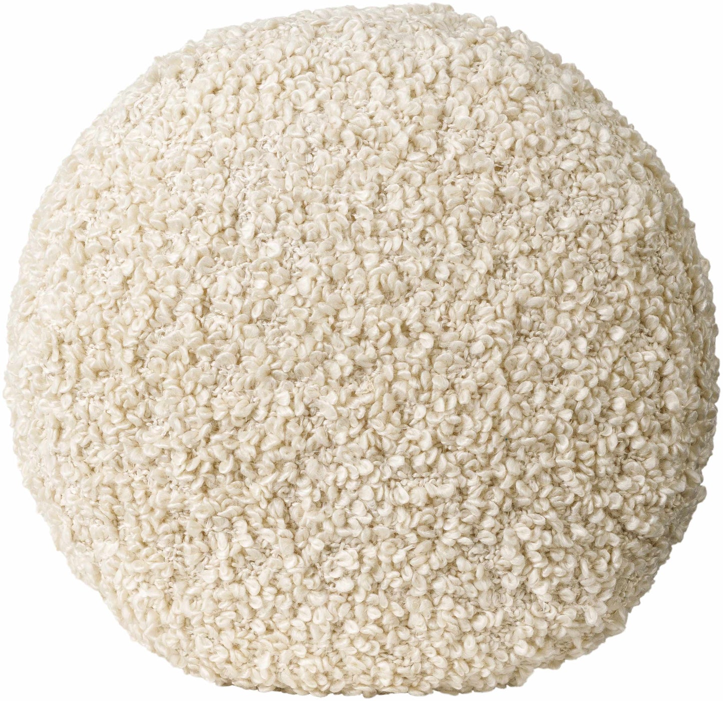 Kamarpukur Pearl Knitted Gray Cotton Pouf-1