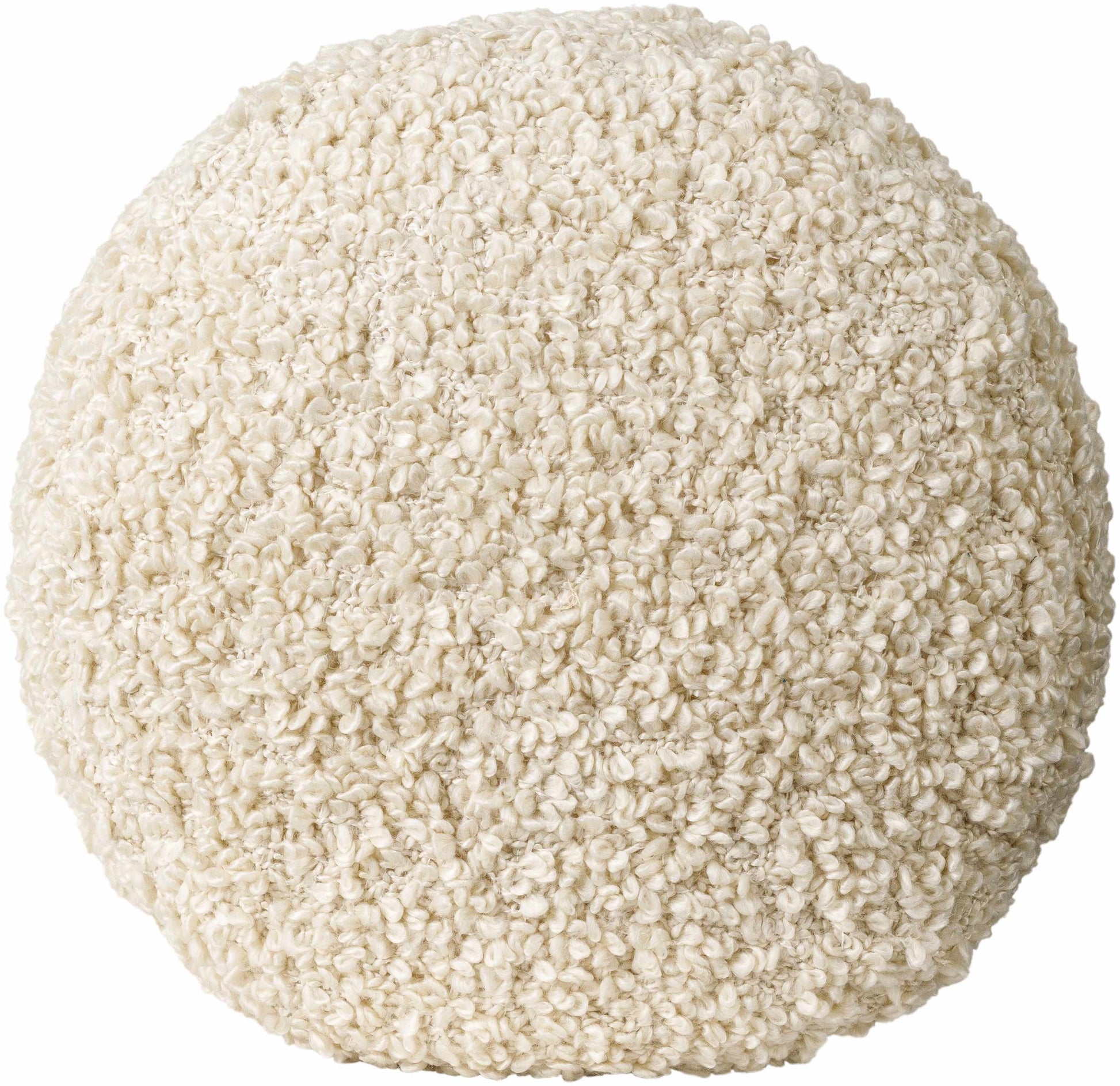 Kamarpukur Pearl Knitted Gray Cotton Pouf-1