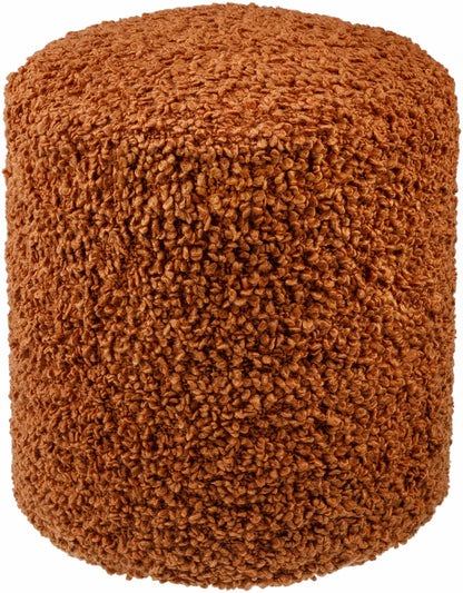 Kamarpukur Light Brown Knitted Gray Cotton Pouf-0