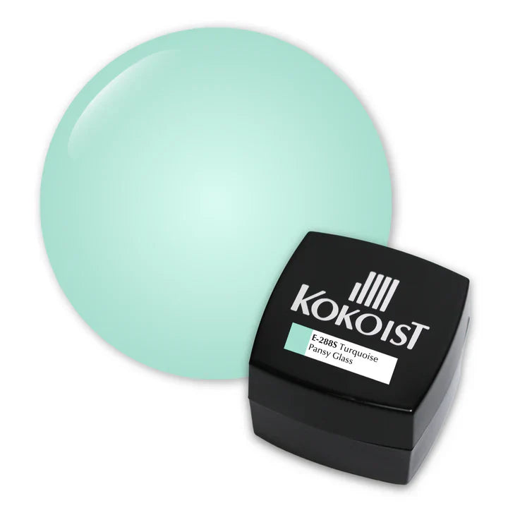 Kokoist - E-288S Turquoise Pansy Glass-0
