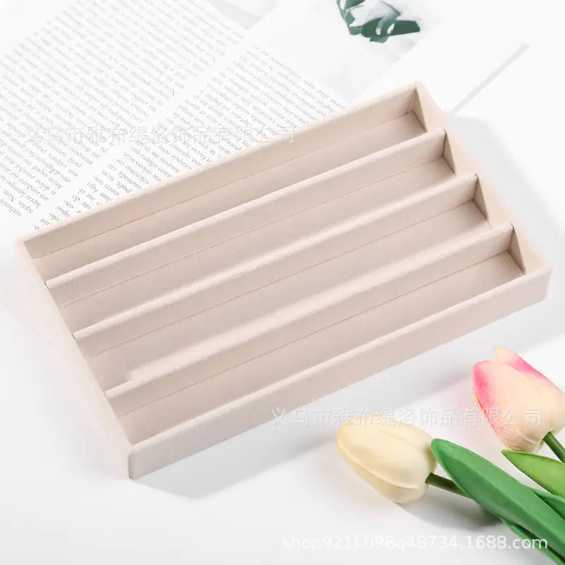 Velvet Jewelry Organizer Tray