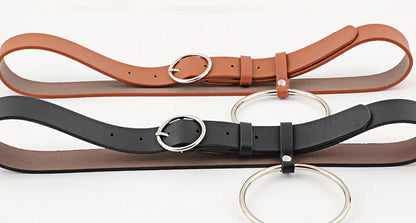 New Silver Circle Belt for Women - Versatile Decor