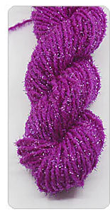 Acrylic Yarn with Metallic Thread for Knitting and Crochet