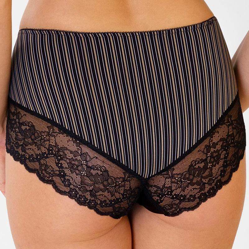 Lace Trim Full Brief Panty Rosme Gold Line-1
