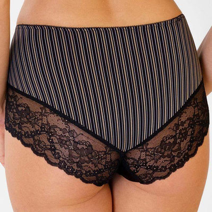 Lace Trim Full Brief Panty Rosme Gold Line-1