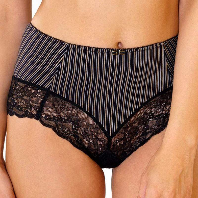 Lace Trim Full Brief Panty Rosme Gold Line-0