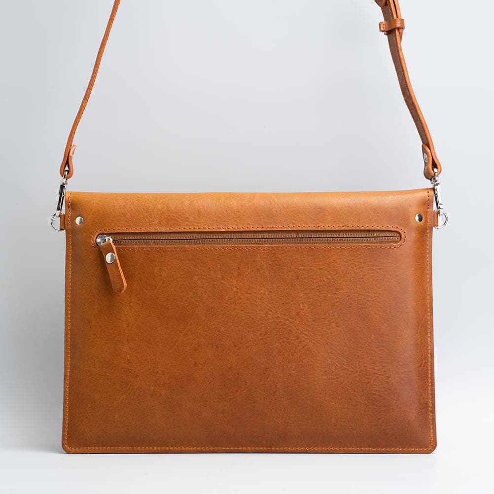 Leather Bag for iPad with adjustable strap-4