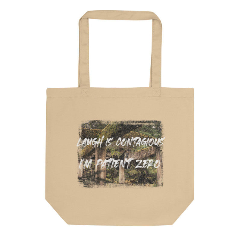 Laugh Is Contagious Forest Organic Tote Bag-1