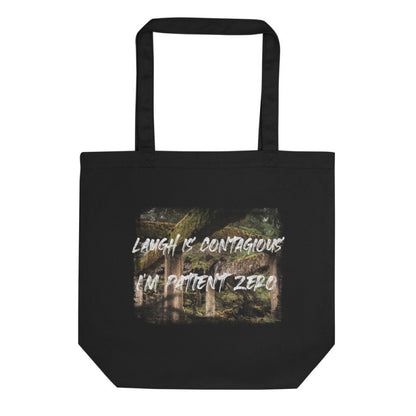 Laugh Is Contagious Forest Organic Tote Bag-0
