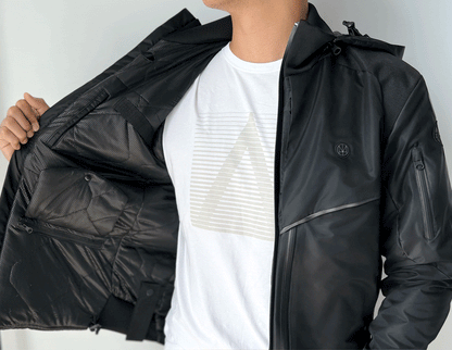 HOMI Next 2.0 Heated Jacket - Black / Navy / Green-4