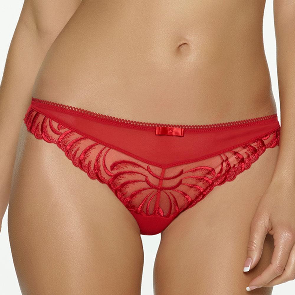 Felina Lana Sheer Low Rise Thong Panty-2