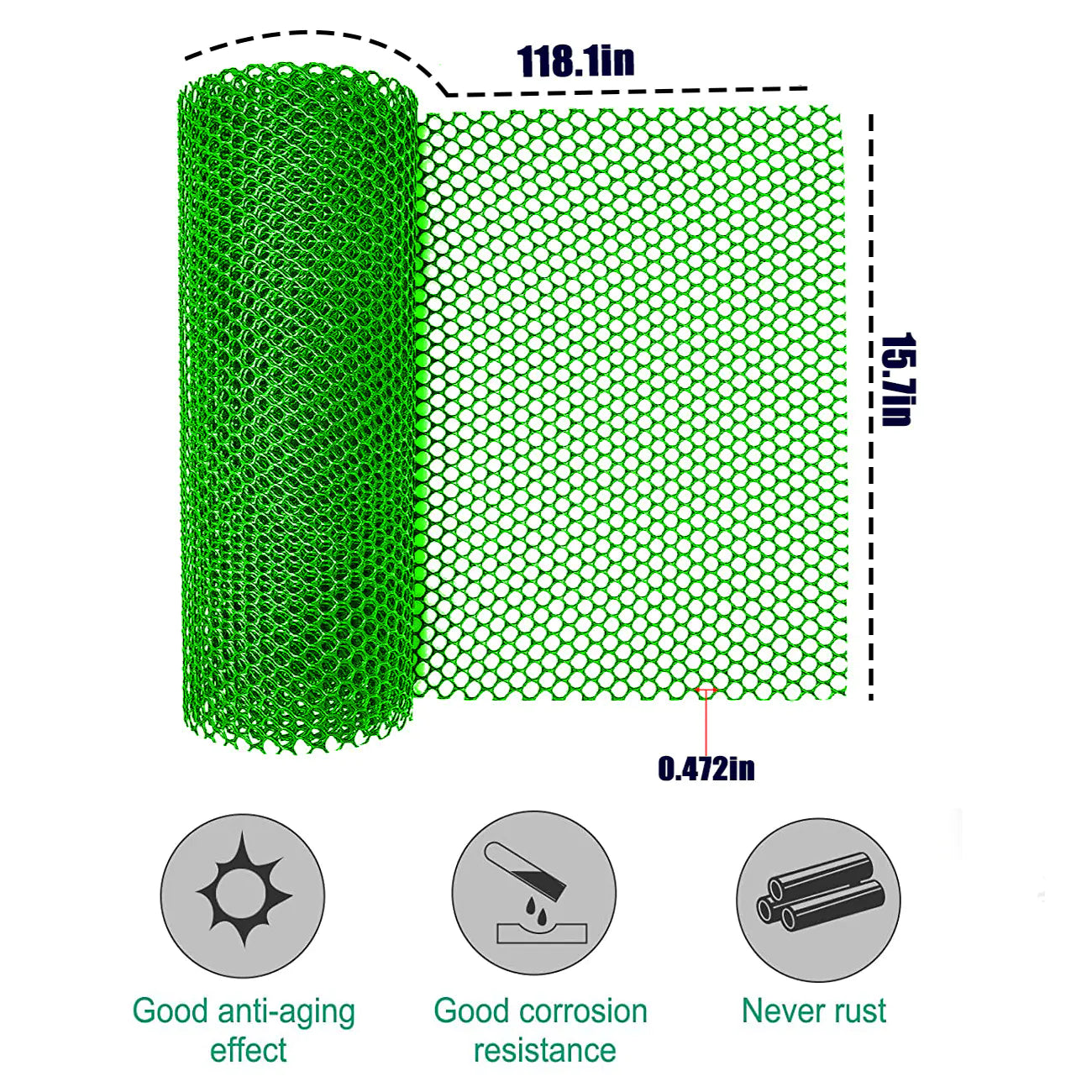 Hexagonal Plastic Fence Net for Poultry and Garden Use