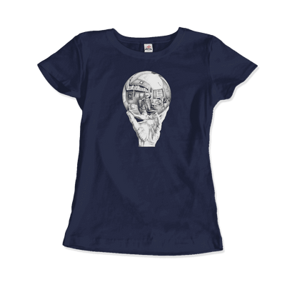 M.C. Escher Hand with Reflective Globe T-Shirt-12