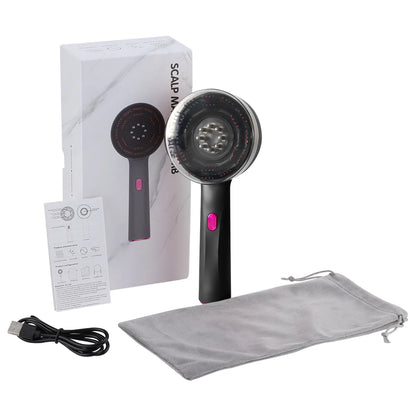 Electric Scalp Care & Hair Growth Massage Comb with Liquid Injection – Red Light Therapy