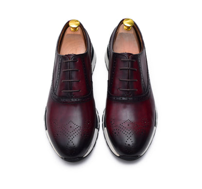 Archie II - Burgundy Oxford Sneakers-1