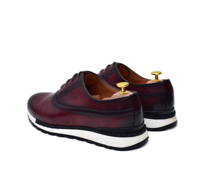 Archie II - Burgundy Oxford Sneakers-3