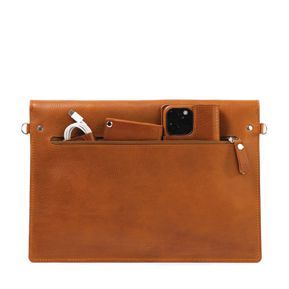 Leather MacBook Bag with Adjustable Strap-1