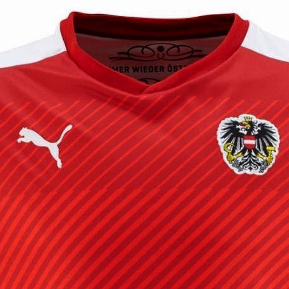Austria national team Home soccer jersey 2017 - Puma-2