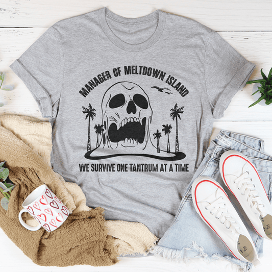 Manager Of Meltdown Island Tee-0