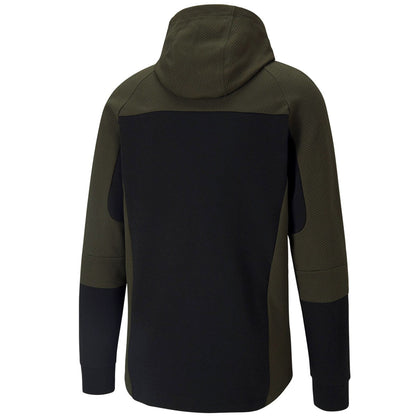 Manchester City Evostripe hooded presentation tracksuit 2021 green - Puma-3