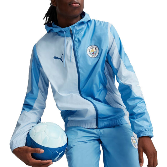 Manchester City light blue pre-match presentation tracksuit 2023/24 - Puma-0