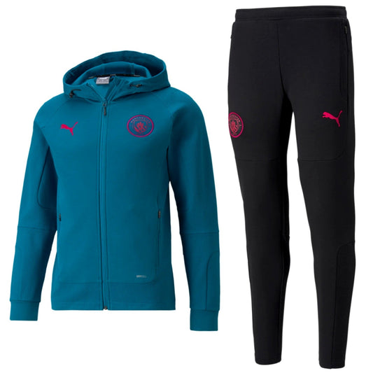 Manchester City hooded Casual presentation tracksuit 2022 - Puma-0