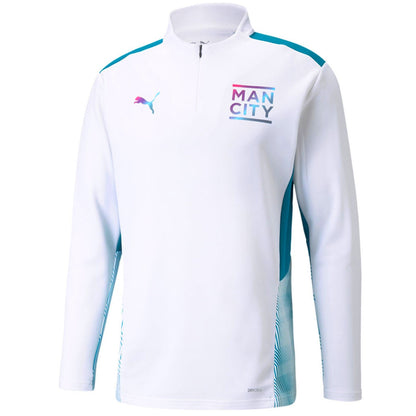 Manchester City white/blue training technical tracksuit 2022 - Puma-2
