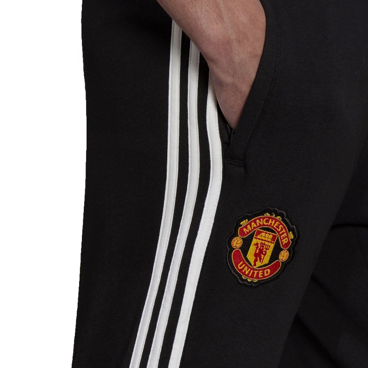 Manchester United Casual 3S black presentation tracksuit 2021/22 - Adidas-4