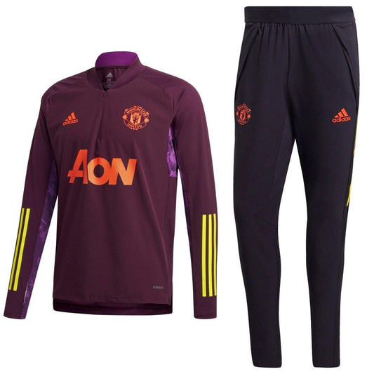 Manchester United training technical soccer tracksuit UCL 2020/21 - Adidas-0