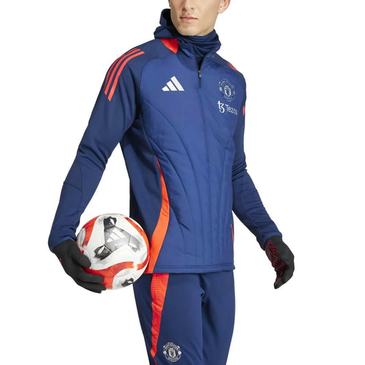 Manchester United navy Winter training technical tracksuit 2024/25 - Adidas-0
