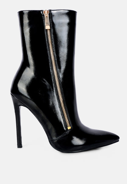 Mania High Heeled Ankle Boots-2