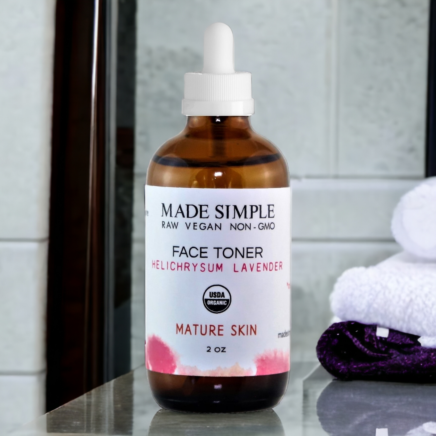 Helichrysum Lavender Face Toner for Mature Skin - Certified Organic, Vegan & Cruelty-free-5