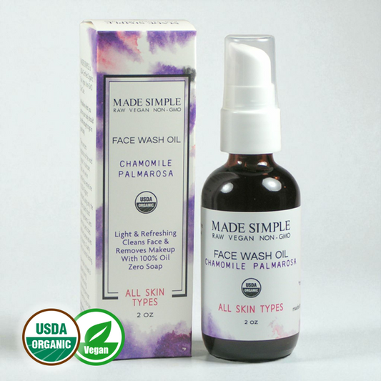 Chamomile Palmarosa Face Wash - Certified Organic, Vegan & Cruelty-free-0